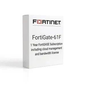 FortiGate-61F – Abonnement FortiSASE incluant la gestion cloud et la licence de bande passante