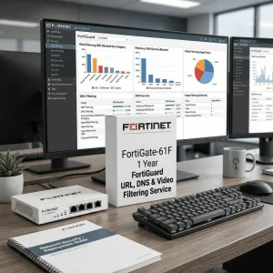 FortiGate-61F – Service de filtrage des URL, DNS et vidéos FortiGuard