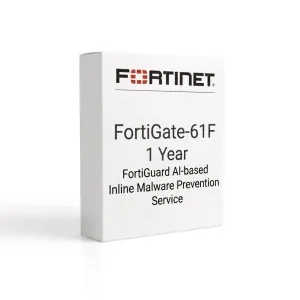 FortiGate-61F – Service FortiGuard de prévention des logiciels malveillants basée sur l’IA en ligne