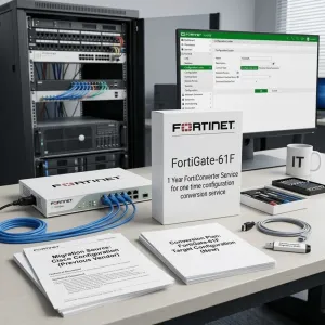 FortiGate-61F – Service FortiConverter pour une conversion unique de configuration