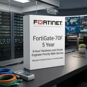 FortiGate-70F – Service RMA prioritaire avec matériel et intervention d’un ingénieur sur site sous 4 heures