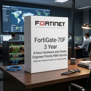 FortiGate-70F – Service RMA prioritaire avec matériel et intervention d’un ingénieur sur site sous 4 heures