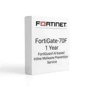 FortiGate-70F – Service FortiGuard de prévention des logiciels malveillants en ligne basé sur l’IA