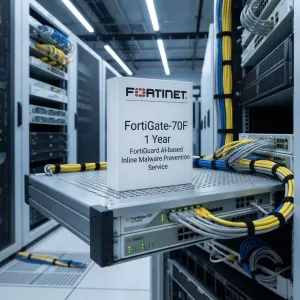 FortiGate-70F – Service FortiGuard de prévention des logiciels malveillants en ligne basé sur l’IA