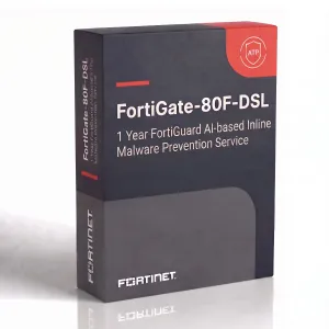 FortiGate-80F-DSL – Service FortiGuard de prévention des logiciels malveillants en ligne basé sur l'IA