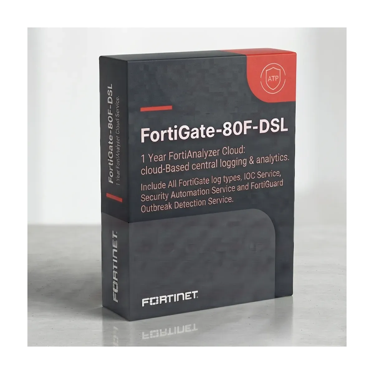 FortiGate-80F-DSL 1 an FortiAnalyzer Cloud: enregistrement et analyse centralisés basés sur le cloud.