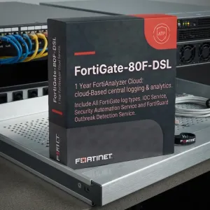 FortiGate-80F-DSL 1 an FortiAnalyzer Cloud: enregistrement et analyse centralisés basés sur le cloud.