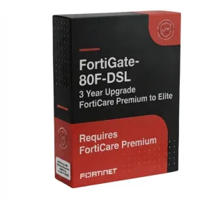 FortiGate-80F-DSL Mise à niveau FortiCare Premium vers Elite