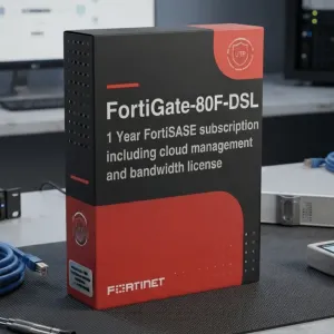 FortiGate-80F-DSL Abonnement FortiSASE Gestion du cloud Licence de bande passante