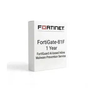 FortiGate-81F - Service de prévention des logiciels malveillants en ligne basé sur l'IA FortiGuard
