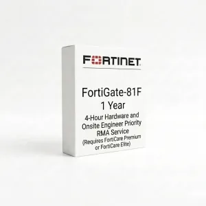 FortiGate-81F - Service RMA Prioritaire avec intervention sur site d'un ingénieur et matériel sous 4 heures