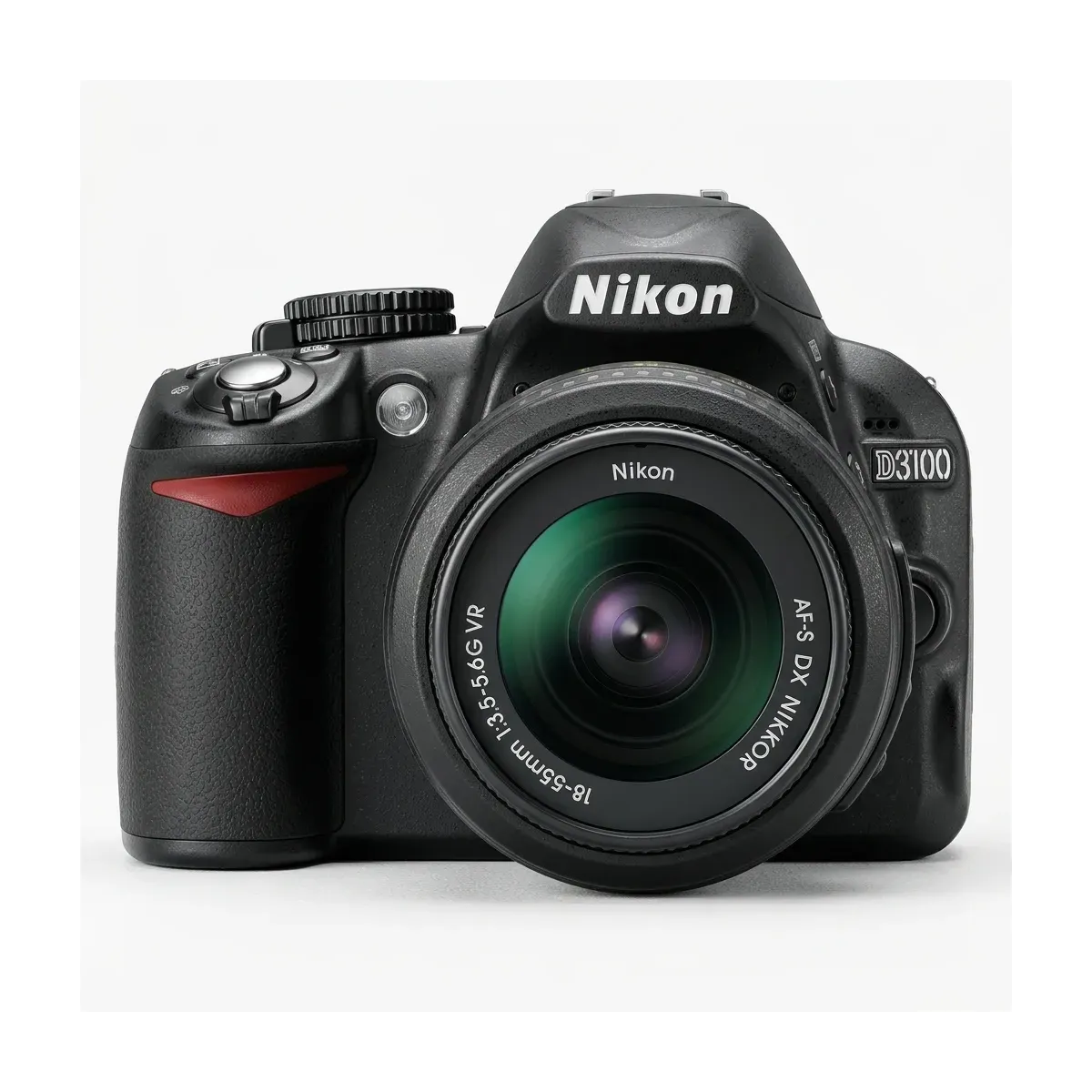 Appareil photo numérique Reflex Nikon D3100  14.2 Kit + Objectif VR 18-55 mm + Objectif VR 55-200 mm Noir